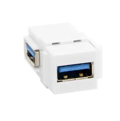 USB 3.0 A Female to A Female Extension Keystone Coupler Adapter for Wall Plate