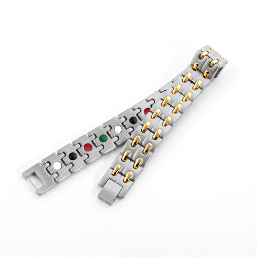 8008 silver-gold energy bracelet 5