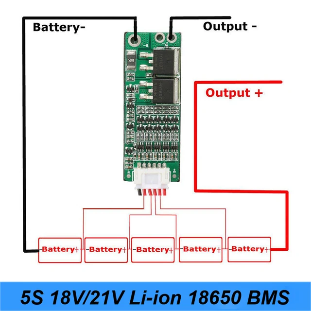 5S 18650 15A 21V BMS Protection PCB Board Li-Ion Lithium Battery /_kz.v