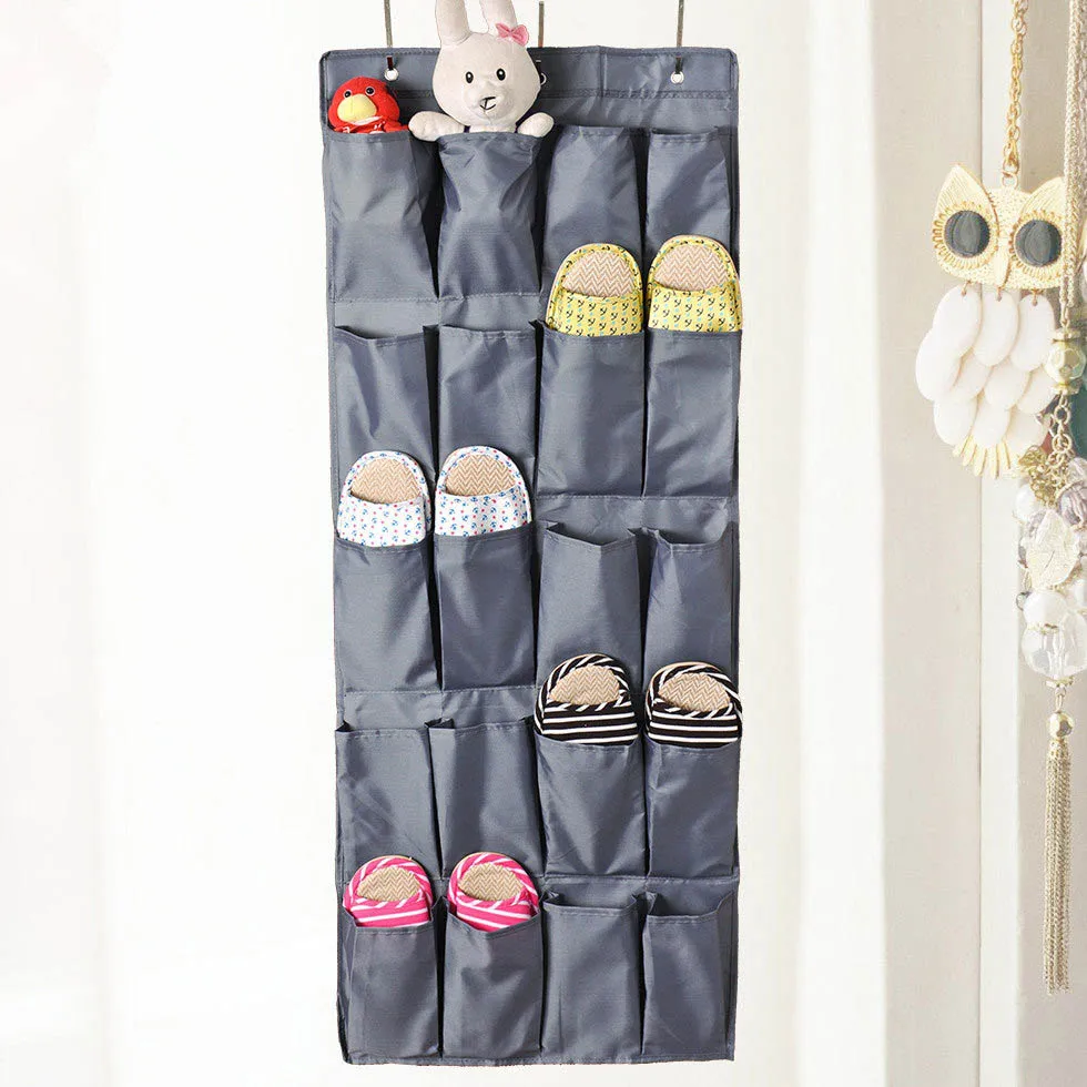 20 Pockets Multi function Non woven Shoe Storage Hanging Bag Wall Door