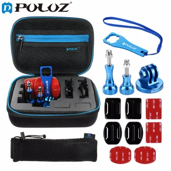

PULUZ for Go Pro Accessories 13 in 1 CNC Metal Combo Kit with EVA Case for GoPro HERO4 Session 4 3+ 3 2 1 Screws Mounts stocker