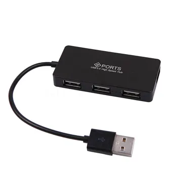 

Multi 4 Ports USB Hub Adapter High Speed USB 2.0 Hub Multi USB Splitter Expansion Mini Hub for PC Laptop Supports Windows 8 7