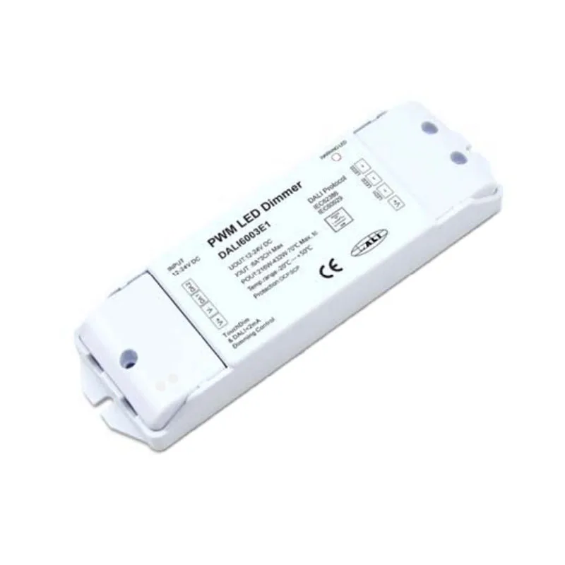 

Constant Voltage DALI Dimmer Decoder Series 12V-24VDC 5A x 3 channel LED Controller Dimmer DALI6003E1