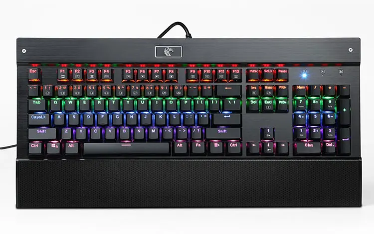Разноцветная Механическая игровая клавиатура со светодиодной подсветкой и