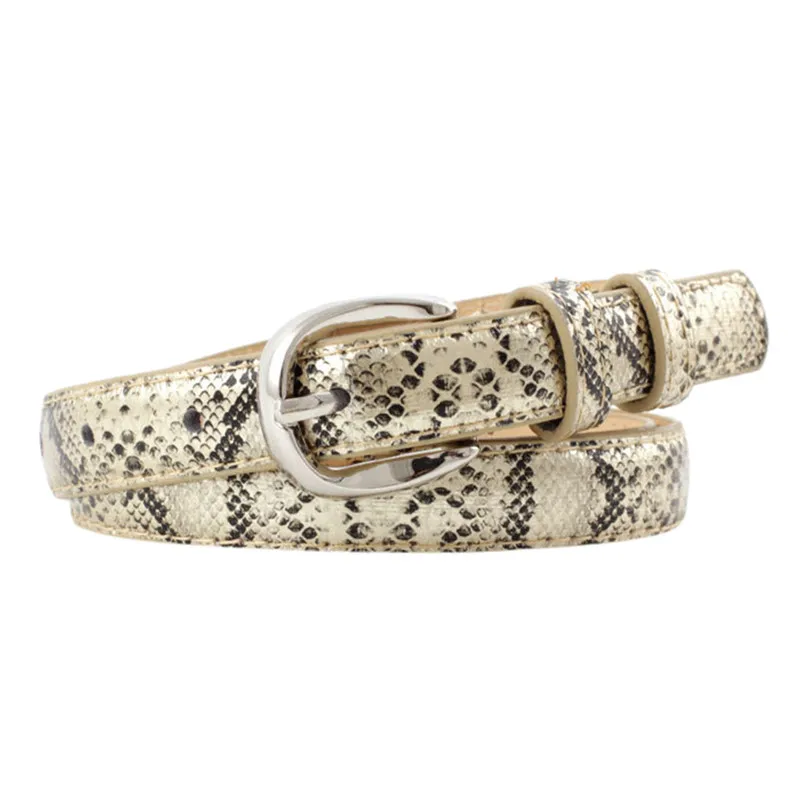 Women Man Unisex Vintage Leather Snake Buckle Leisure Belt Trouser Accessories Fashion Waistband Mini Belt 30AP10 (1)