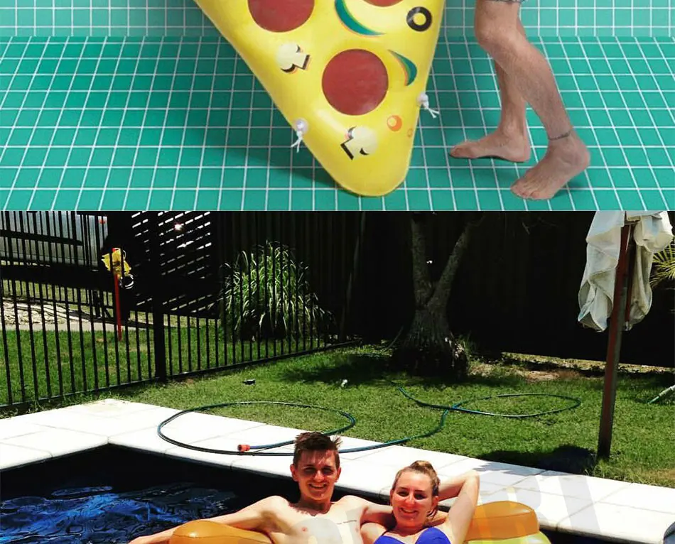 71 дюймов 1,8 м летняя Новинка Необычные пиццы надувные матрасы для плавания для бассейна, погружаемый в воду плоты воздуха кровать шезлонг-игрушка