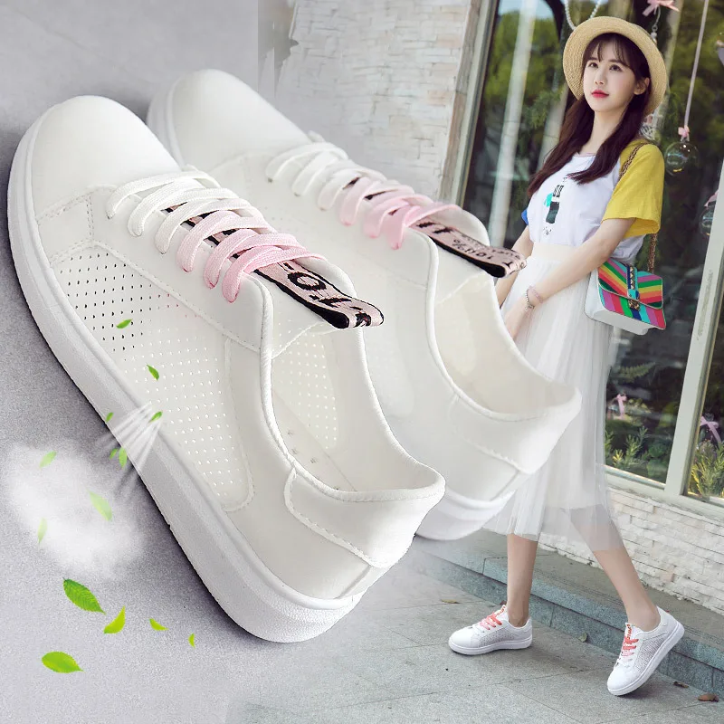 

New 2018 high quality lace up mesh women sneakers hot sales mesh breathable fashion shoes woman hot sales adults flats