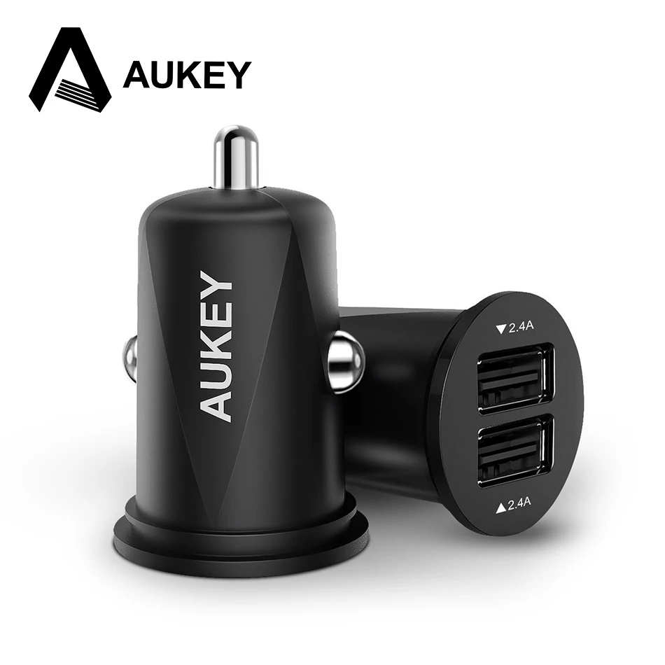 AUKEY Mini USB Автомобильное зарядное устройство 24 Вт Мобильный телефон быстрое