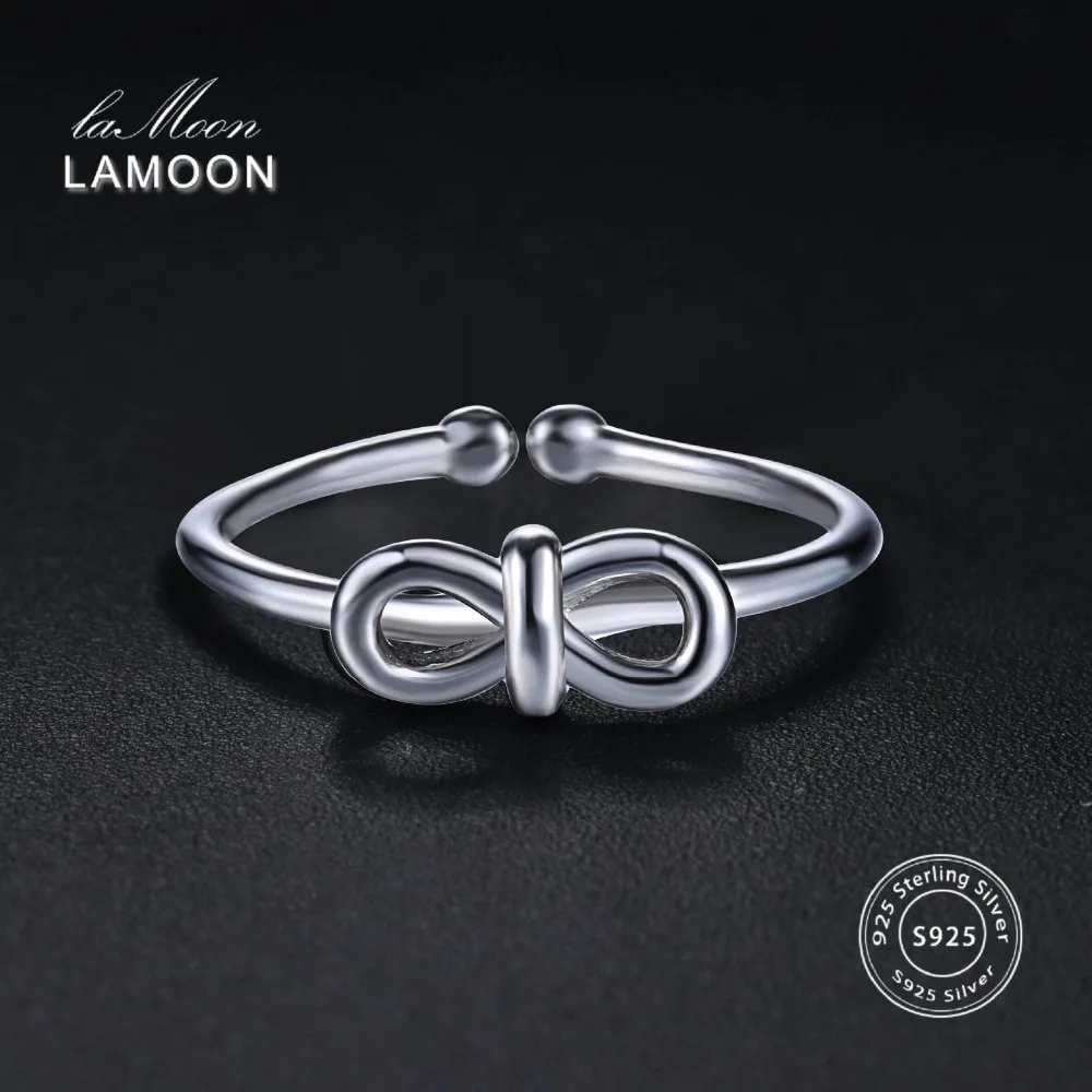 LAMOON 2018 New Lovely Cat Ears 925-Sterling-Silver Adjustable Rings S925 Fine Jewelry for Women Girls Gift Anti Allergy LMRY061