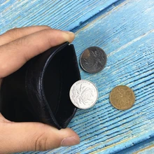 Monedero pequeño de cuero Pu para hombre y mujer, cartera pequeña de cuero Pu, tarjetero de negocios, 2019
