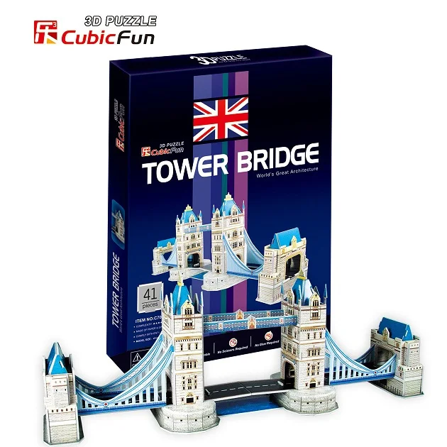 

3D models toy paper model jigsaw game Twin Bridge London c702h freeshipping