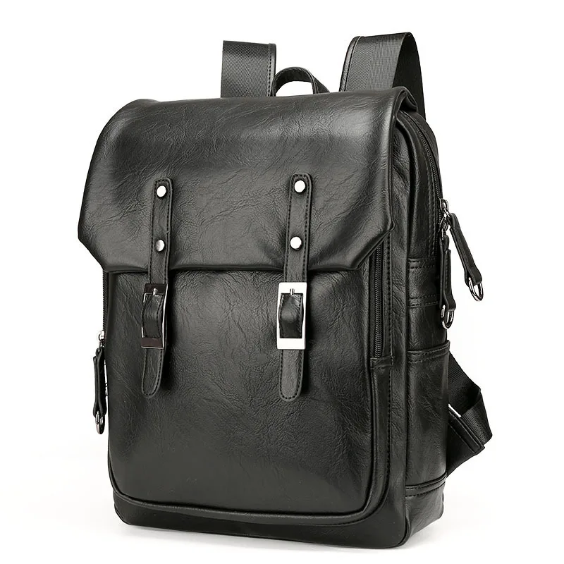 

New Designer Backpacks For Men Large Capacity Back Bag For Man Fashion Business Travelling Laptop Leather Backpack 14In Mochila