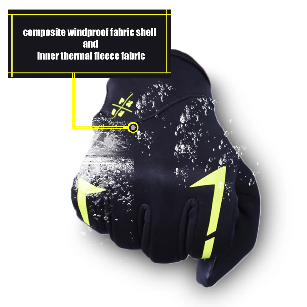Зимние Тепловые Теплые виброзащитные перчатки для велоспорта, перчатки для велосипеда на полный палец, противоскользящие велосипедные перчатки с сенсорным экраном для мужчин и женщин