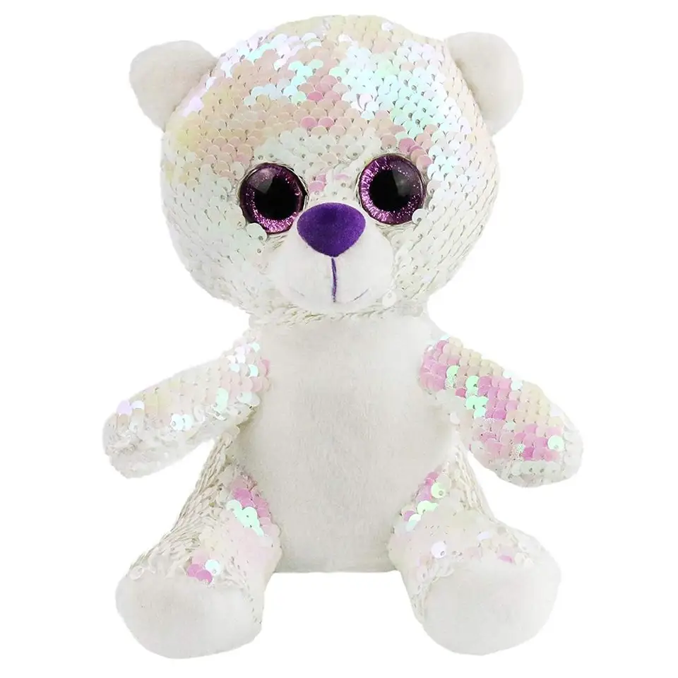 reversible sequin teddy