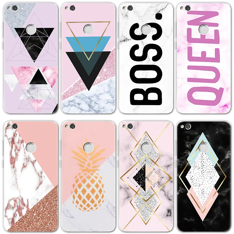 

For Huawei P8 P9 P10 Plus P20 Pro P Smart Lite mini 2017 Mate S 7 8 9 Pro 10 20 Lite Marble Queen Cover For Huawei P20 Lite Case