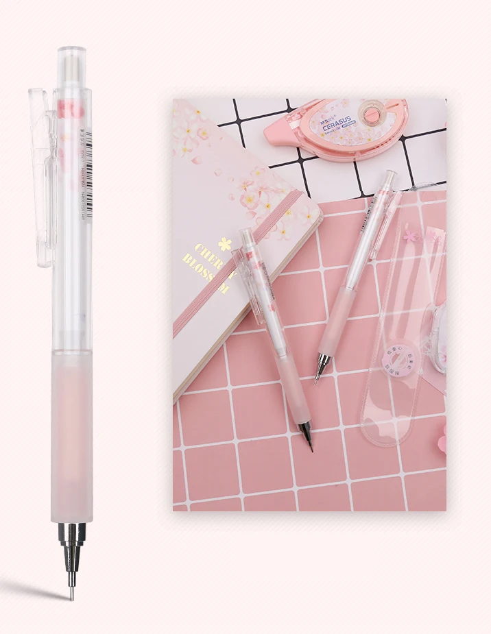 Высококачественный механический карандаш 0,5 мм 2B заправки вишневого цвета сезон автоматический карандаш для рисования эскиз офисные канцелярские принадлежности