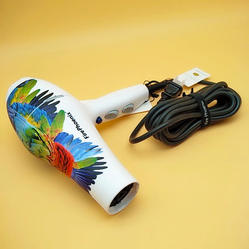 Фен для волос модный с рисунком попугаев и кораллов 2000 Вт|Аксессуары укладки| |