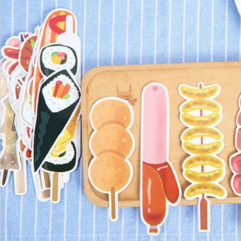 

30Pcs/box new Creative Food barbecue paper bookmark stationery bookmarks book holder message card school supplies papelaria gift