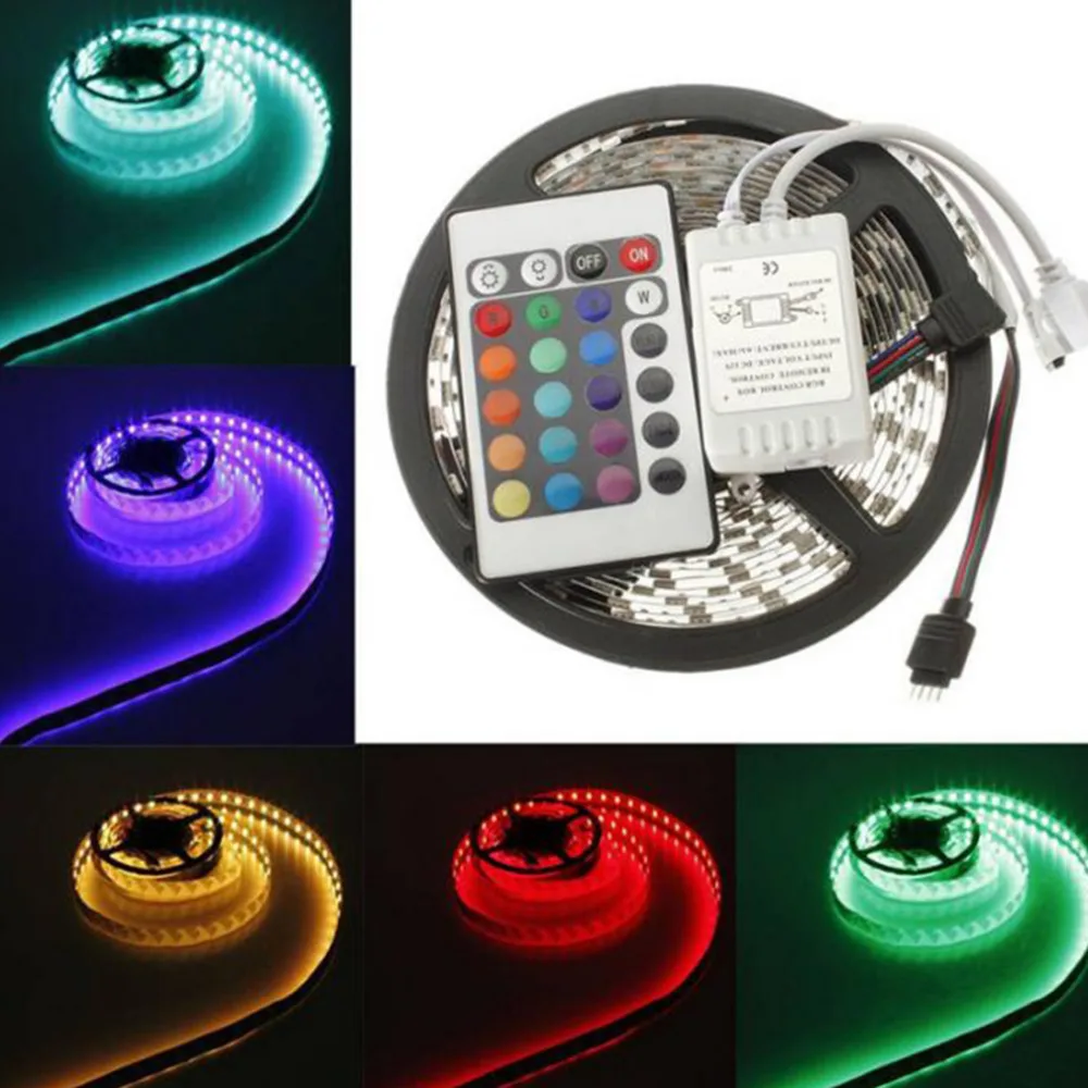 10 м 600 светодиодный S 3528 SMD RGB 2X5 м светодиодный светильник+ 44 Ключ ИК пульт дистанционного управления Прямая поставка