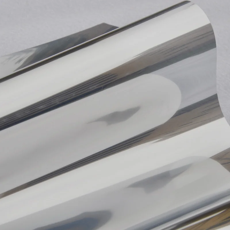 

width 30/40/50/60/70/80/90 by length 150cm Silver Insulation Window Film Stickers Solar Reflective One Way Mirror color silver