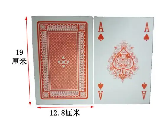 Koop Groothandel 10 stks partij 5 keer grootte van de regelmatige speelkaart family party entertainment grote dek magic poker