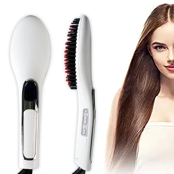 

Professional Hair Straightener Brush Portable Hair Straightening Comb Ceramic Hair Styler Iron Hair Comb Styling For Home Use