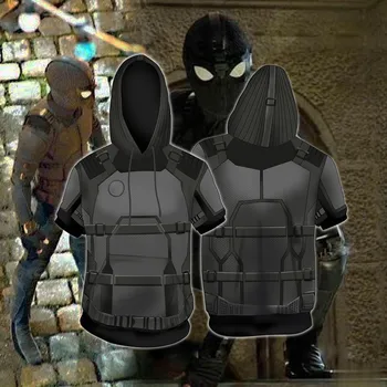 

Men Women Spider-Man: Far From Home Cosplay Costume 3D Printed Hoodie Zip Jacket Tops Streetwear Sweatshirts Cardigan Coat