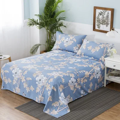 Big 100%Polyester Flora Flat Sheet Mattress Cover Flamingo ...