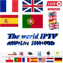 Europe IPTV Subscription french arabic Portugal spanish Germany sports iptv code for Android Box Enigma2 m3u Smart TV PC
