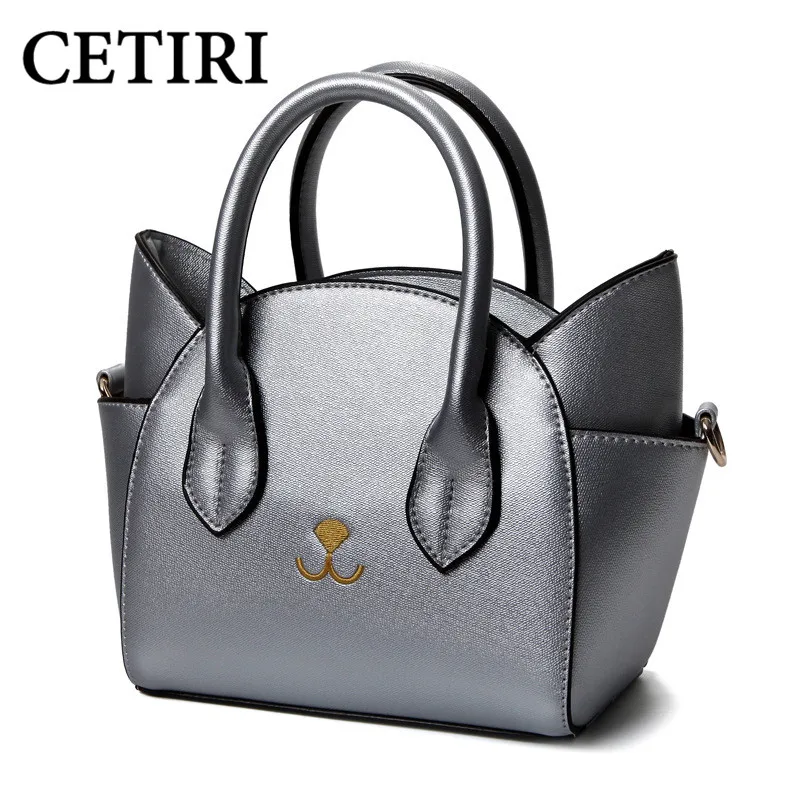 

2017 New Women Bags Cute Woman Wing Handbag Fashion PU Leather Small Messenger Bags Luxury Handbags Women Bags Designer Silver