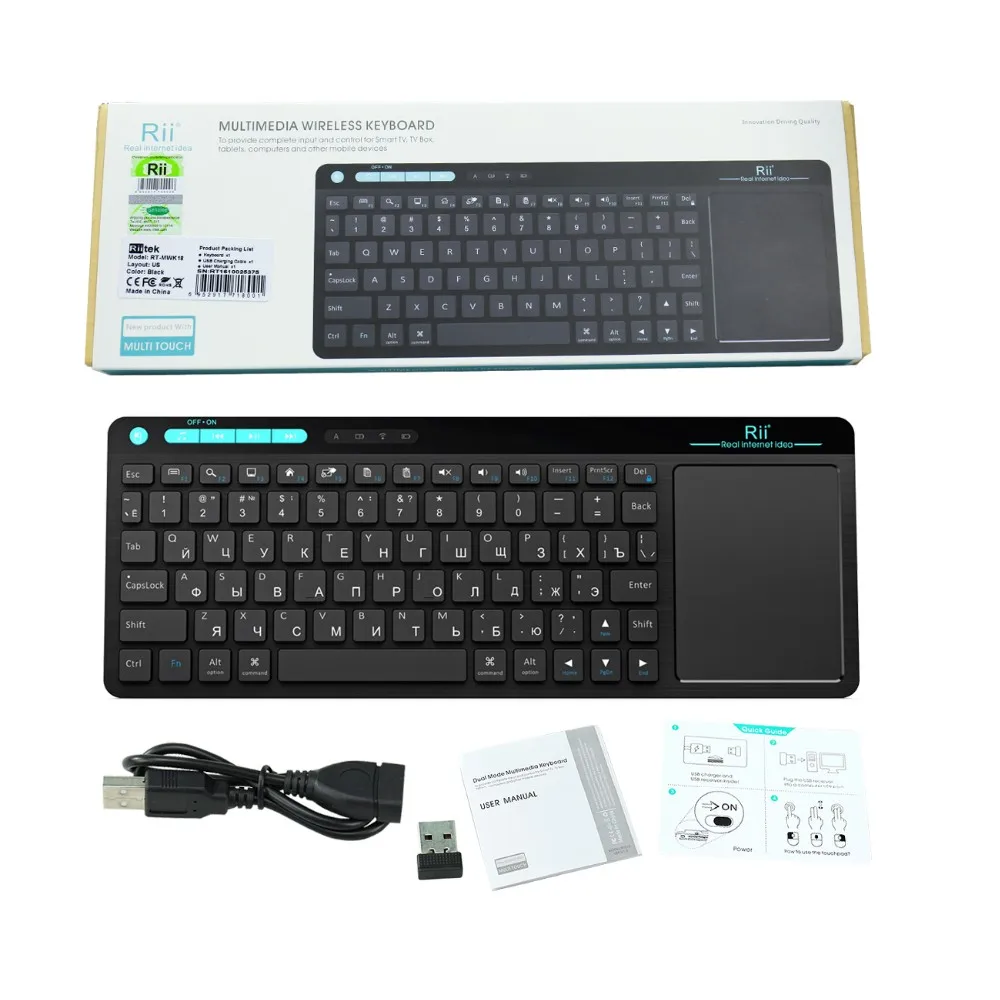 russo inglês espanhol francês touchpad teclado para