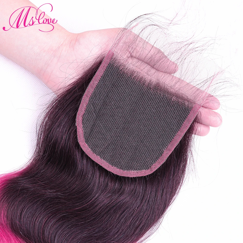 Ms Love Pre Colored Hair Body Wave T1b Red Bundles With Closure Remy Ombre Brazilian Human Hair Bundles With Lace Closure Ms Love Pre Colored Hair Body Wave T1b Red Bundles With Closure Remy Ombre Brazilian Human Hair Bundles With Lace Closure