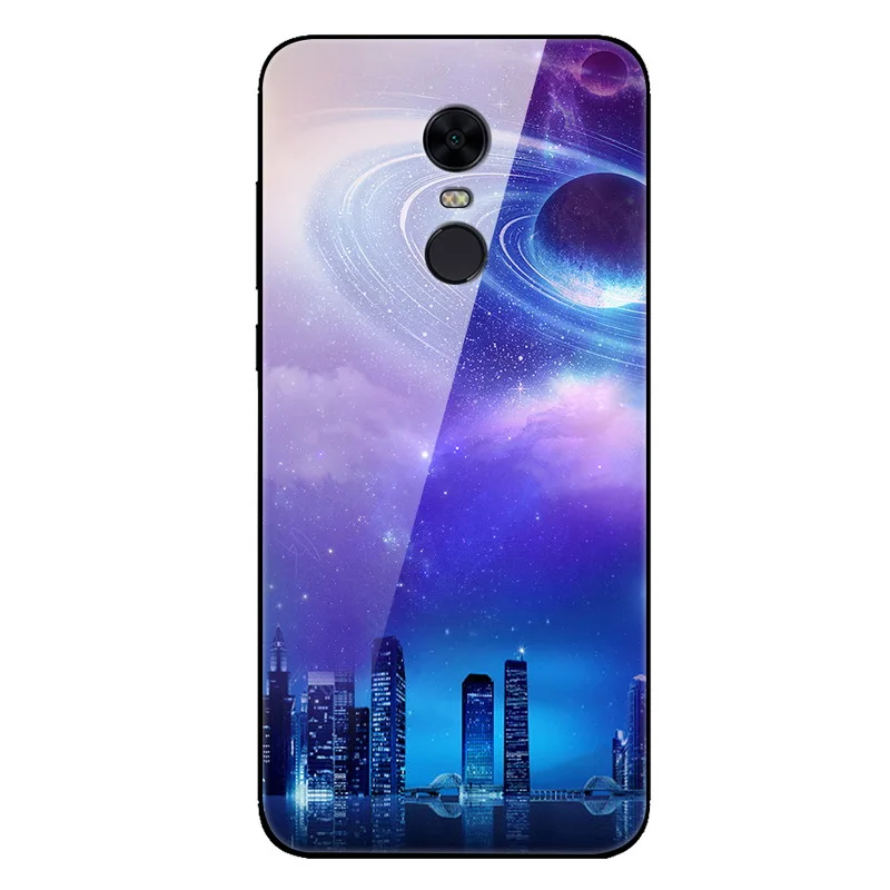 Чехол для Xiaomi Redmi 5 Plus чехол из закаленного стекла с изображением планеты и