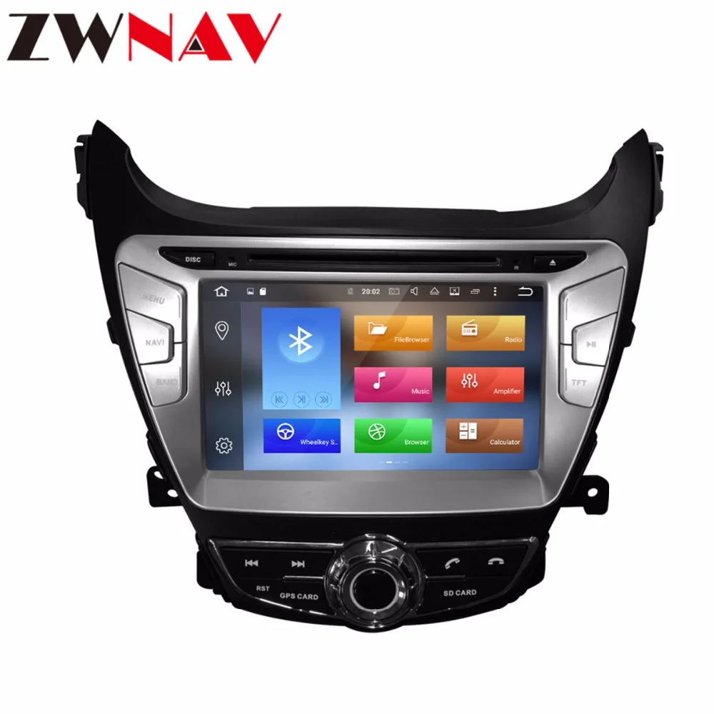 Top DSP Android 9.1 Car GPS Navigation DVD Player head unit For Hyundai Elantra (MD) 2011 2012 2013 Avante(MD) car Auto Radio stereo 1