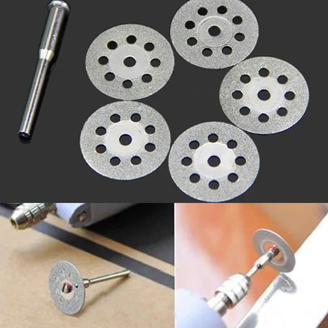 

Fixmee 10pc 22mm Rotary Tool Accessory Fits Dremel Craftsman Diamond Cut Off Wheel Disc