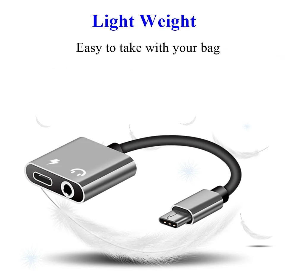 Адаптер для наушников Tongdaytech с разъемом USB Type C на 3 5 мм|usb type|usb usbusb adapter usb |