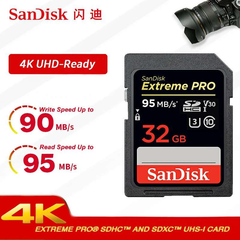  SanDisk Extreme PRO sd card 128gb 256gb SDXH up to 170MB/s read speed sd card 64gb 32gb 16gb up to 