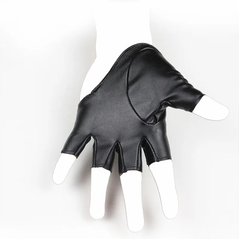 Длинные женские перчатки, кожаные перчатки на пол пальца, Вечерние перчатки для выпускного вечера, женские модные перчатки из искусственной кожи, SXJ100