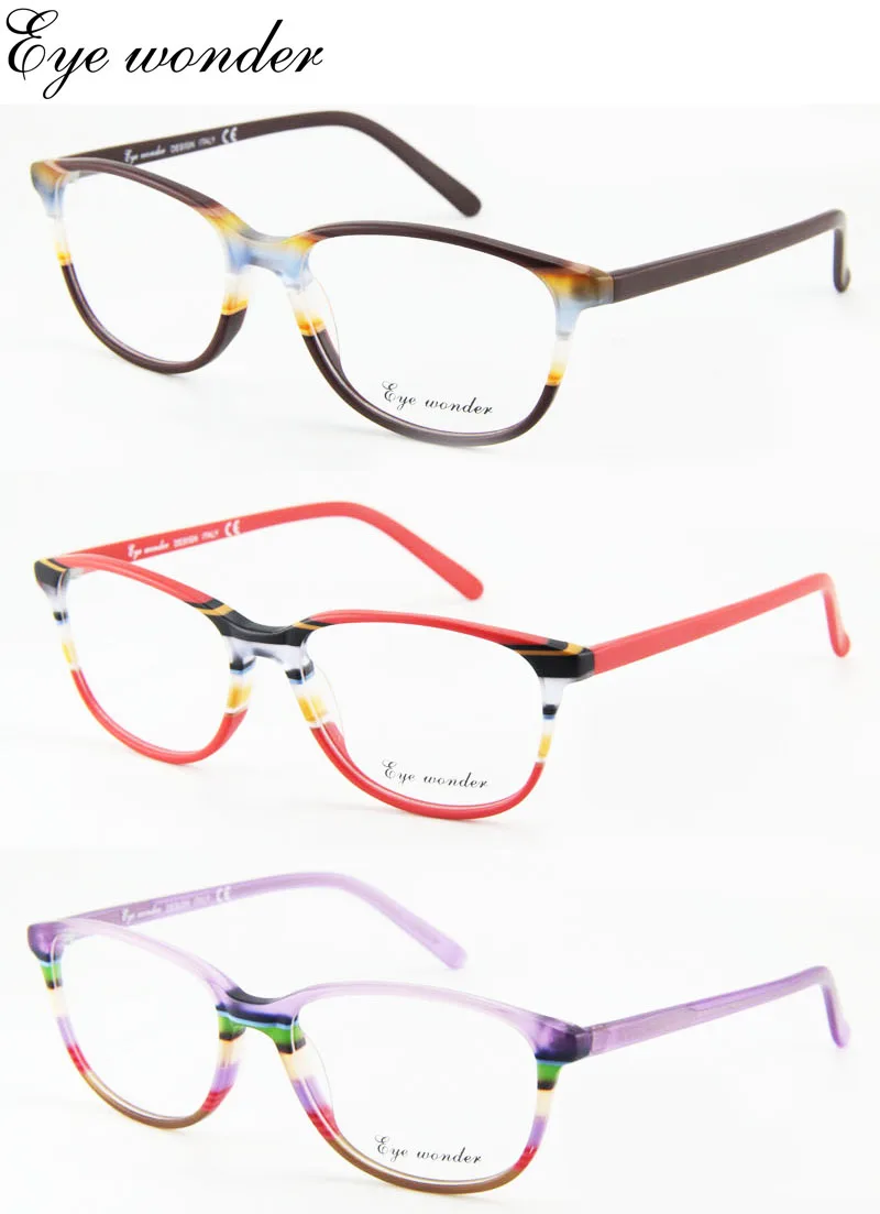 Eye wonder Wholesale Women Fashion Acetate Glasses Frames Gafasin