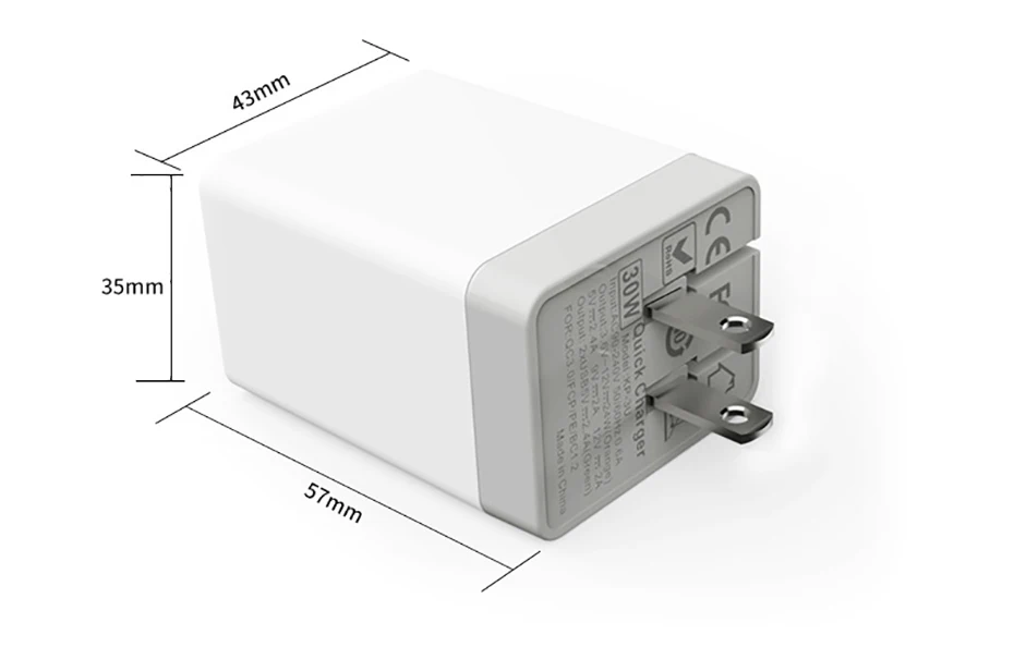 EU/US usb type C PD+ QC3.0 QC4.0 30 Вт Быстрое USB зарядное устройство для телефона Быстрая зарядка 4,0 5A USB для Mackbook Air iPhone X samsung Xiaomi