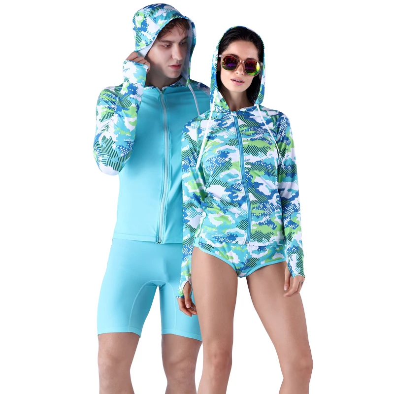 SABOLAY Surfing clothes Water Sports Anti-UV quick-drying swimsuit Men Women beach Swimwear Rash Guards Diving QL6703 | Спорт и