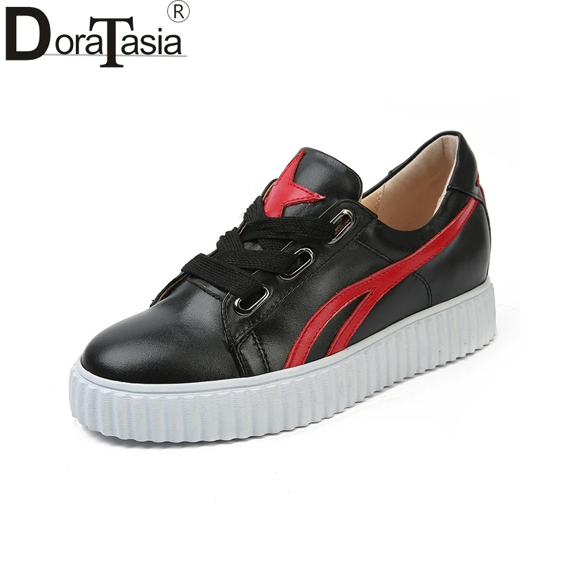 

DoraTasia new arrival brand design genuine leather sneakers women shoes fashion casual woman shoes girls footwear