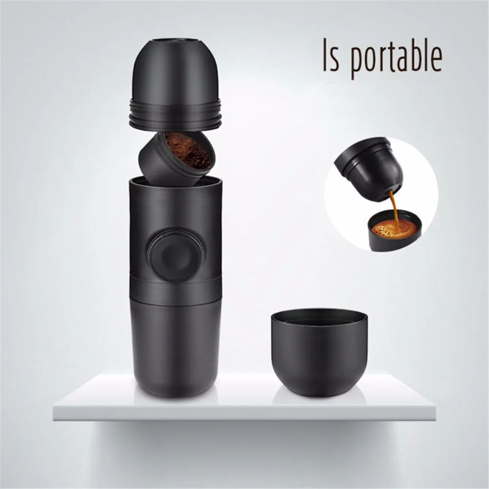 

Outdoor Mini Manual Portable Coffee Maker Espresso Manually Handheld Pressure Espresso Coffee Machine Pressing For Travel Home