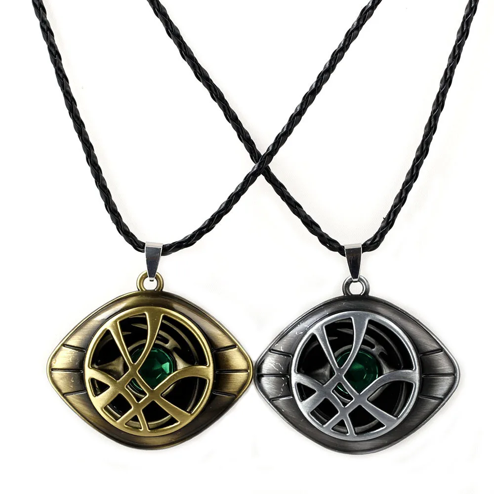 

Dr Doctor Strange Pendant Eye of Agamotto Avengers Superhero Necklace Cosplay Prop Keychain Sliver Bronze Costume Cosplay Prop