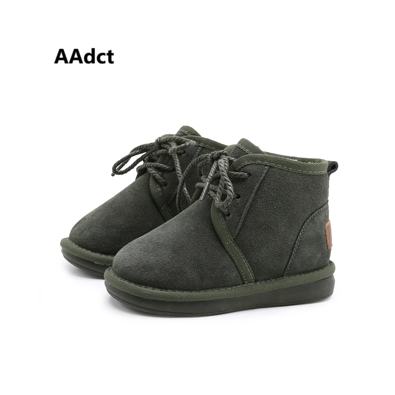 

AAdct New Winter Warm Fashionable Snow boys boots Comfortable cotton Children boots for girls High quality kids boots 2018