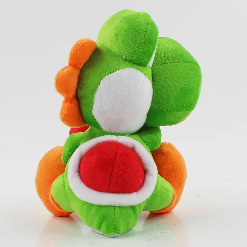 Новинка 17 см Yoshi с яблоком плюшевые куклы игрушки Супер Марио Йоши Детская плюшевая игрушка подарок на день рождения Рождество