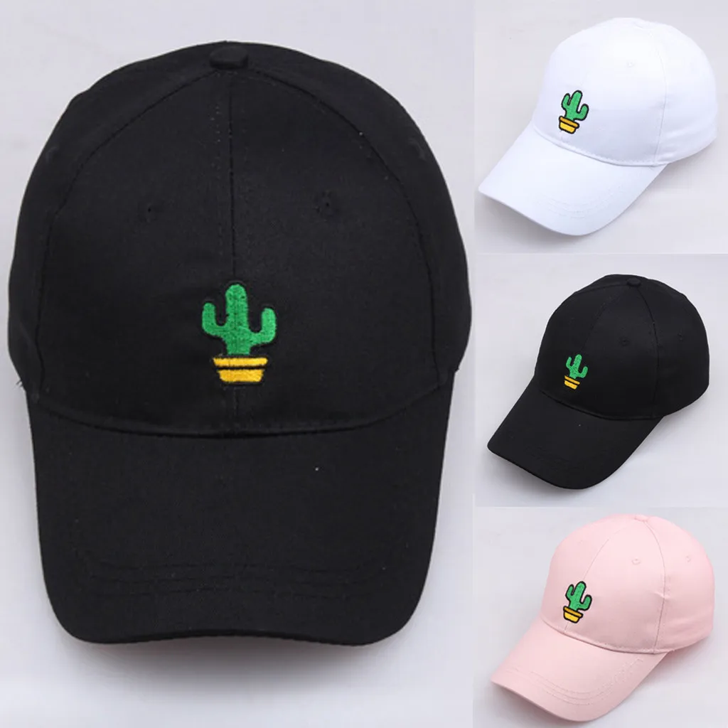 

Men Women Caps Summer Simple cactus Embroidered Baseball Hat Unisex Caps Outdoor Sun Hats streetwear Men Cap gorra hombre