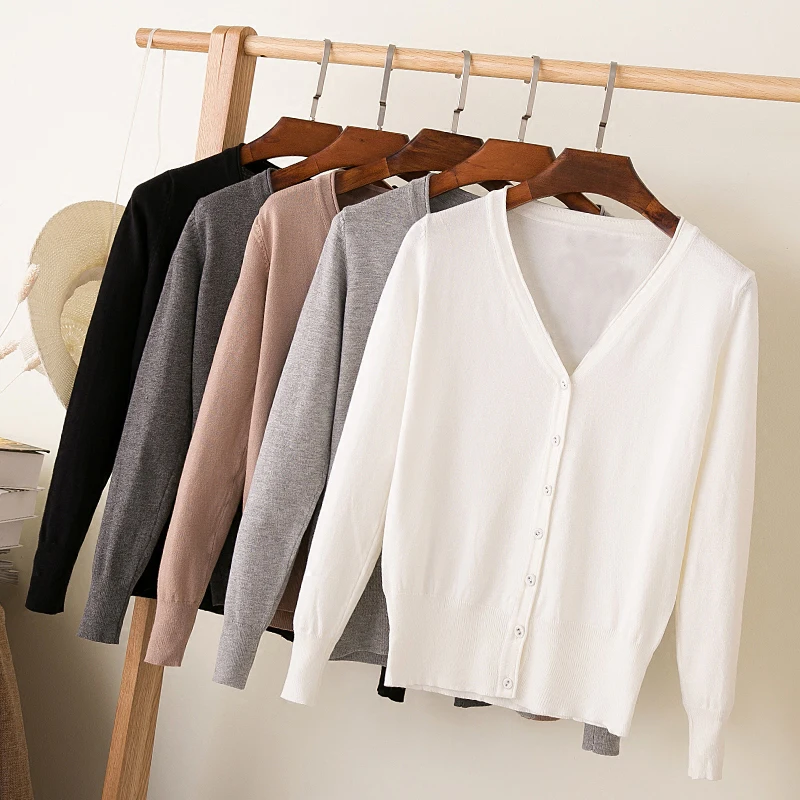 6xl 5xl Girl Casual Button Knitted Cardigan Autumn Korean Women Loose Solid Color V-Neck Design Sweater Jacket Pink Beige 6xl 5xl Girl Casual Button Knitted Cardigan Autumn Korean Women Loose Solid Color V-Neck Design Sweater Jacket Pink Beige