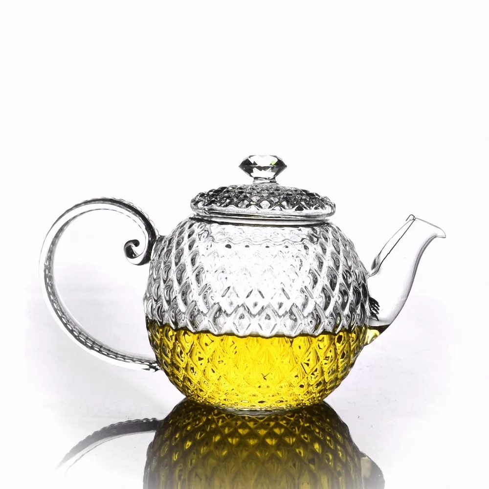 1x 300ml Heat Resistant Crystal Glass Teapot Japanese style with Filter