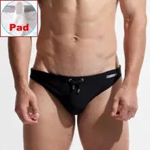 Пуш-ап мужские плавки, плавки, Купальники DESMIIT, сексуальные мужские плавки, накладка на пенис, купальный костюм, пляжная одежда для плавания, zwembroek